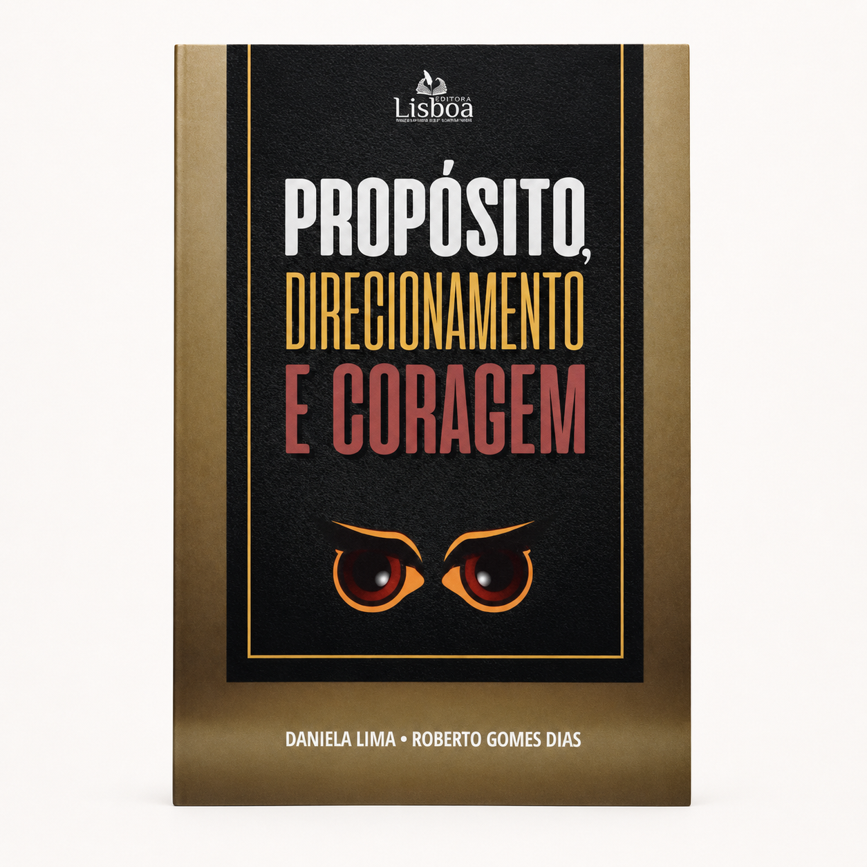 Mockup do livro Propósito, Direcionamento e Coragem